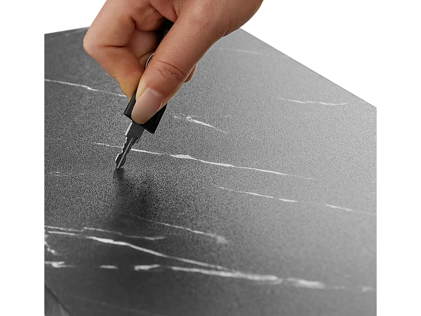 SoBuy Sapateira fina economizadora de espaço com 2 portas rebatíveis para 8 pares de sapatos design moderno em mármore preto e madeira clara fixação anti-inclinação