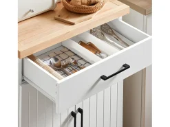 SoBuy, sobremesas, sobremesa, rodinhas de cozinha, FKW119-WN