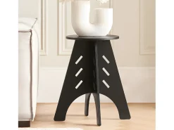SoBuy, sofá mesa lateral, Prato com rodas, móvel de telefone, HFBT01-K-SCH