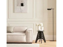 SoBuy, sofá mesa lateral, Prato com rodas, móvel de telefone, HFBT01-K-SCH