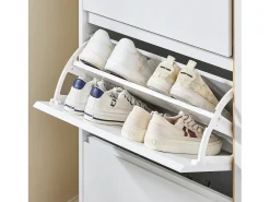 SoBuy, suporte para sapatos de entrada, suporte para sapatos, prateleira de sapatos estreita, FSR189-WN