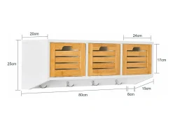 SoBuy, suportes de parede, cabides de parede, Cabide de parede para casacos, FHK19-WN