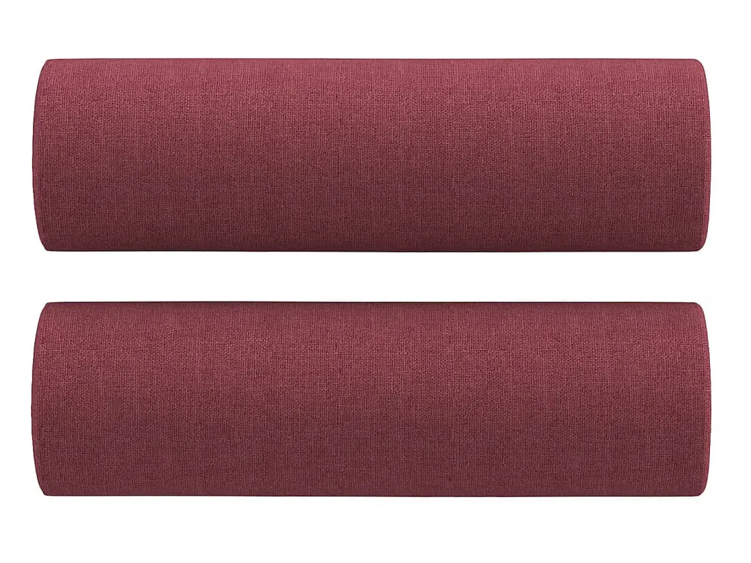 Sofá 2 lug. + almofadas decorativas 140cm tecido vermelho tinto PT677488