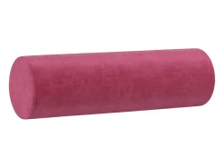 Sofá 3 lug. + almofadas decorativas 180cm veludo vermelho tinto
