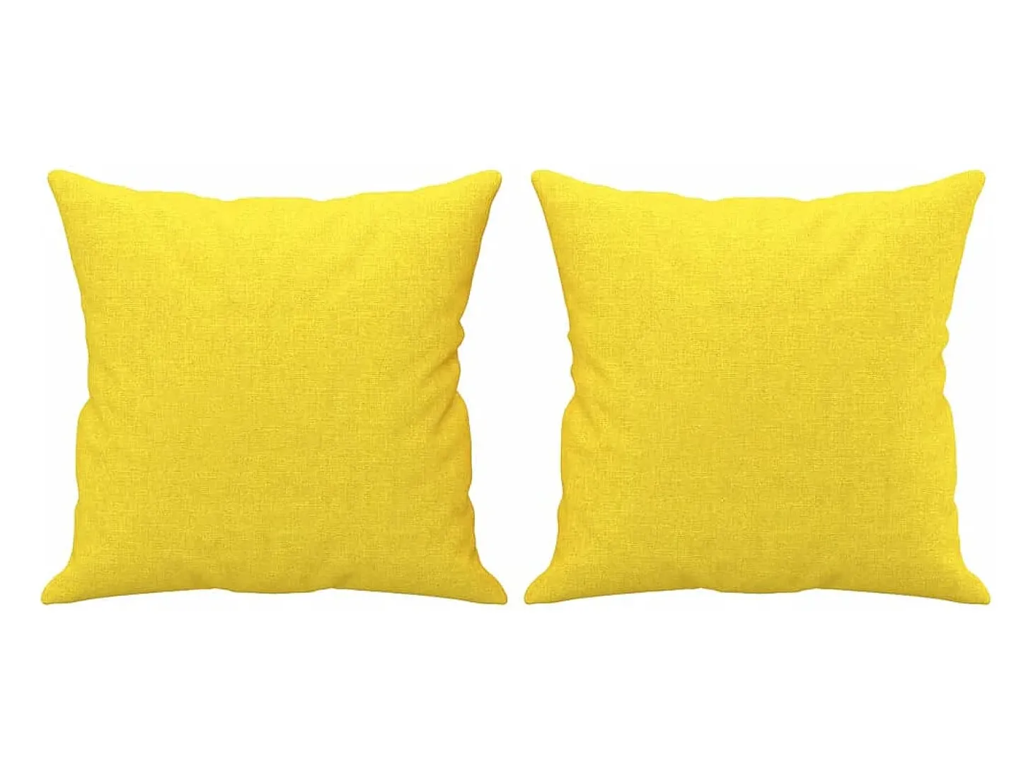 Sofá 3 lugares + almofadas decoração 180cm tecido amarelo-claro PT521443