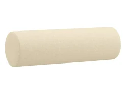 Sofá 2 lugares + almofadas decorativas 140 cm tecido cor creme
