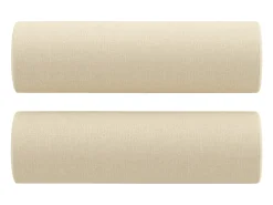 Sofá 2 lugares + almofadas decorativas 140 cm tecido cor creme