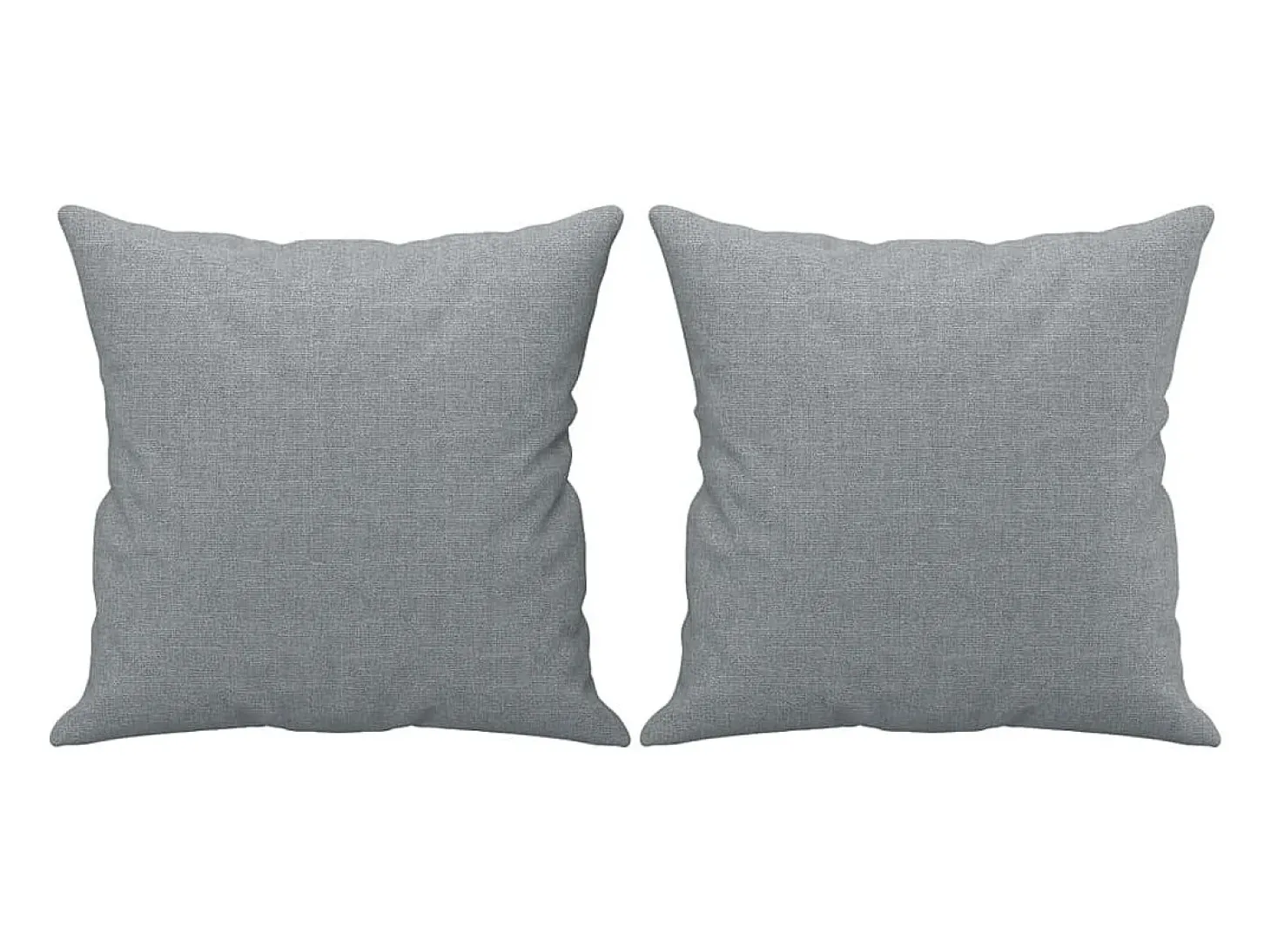 Sofá 3 lugares + almofadas decorativas 180cm tecido cinza-claro