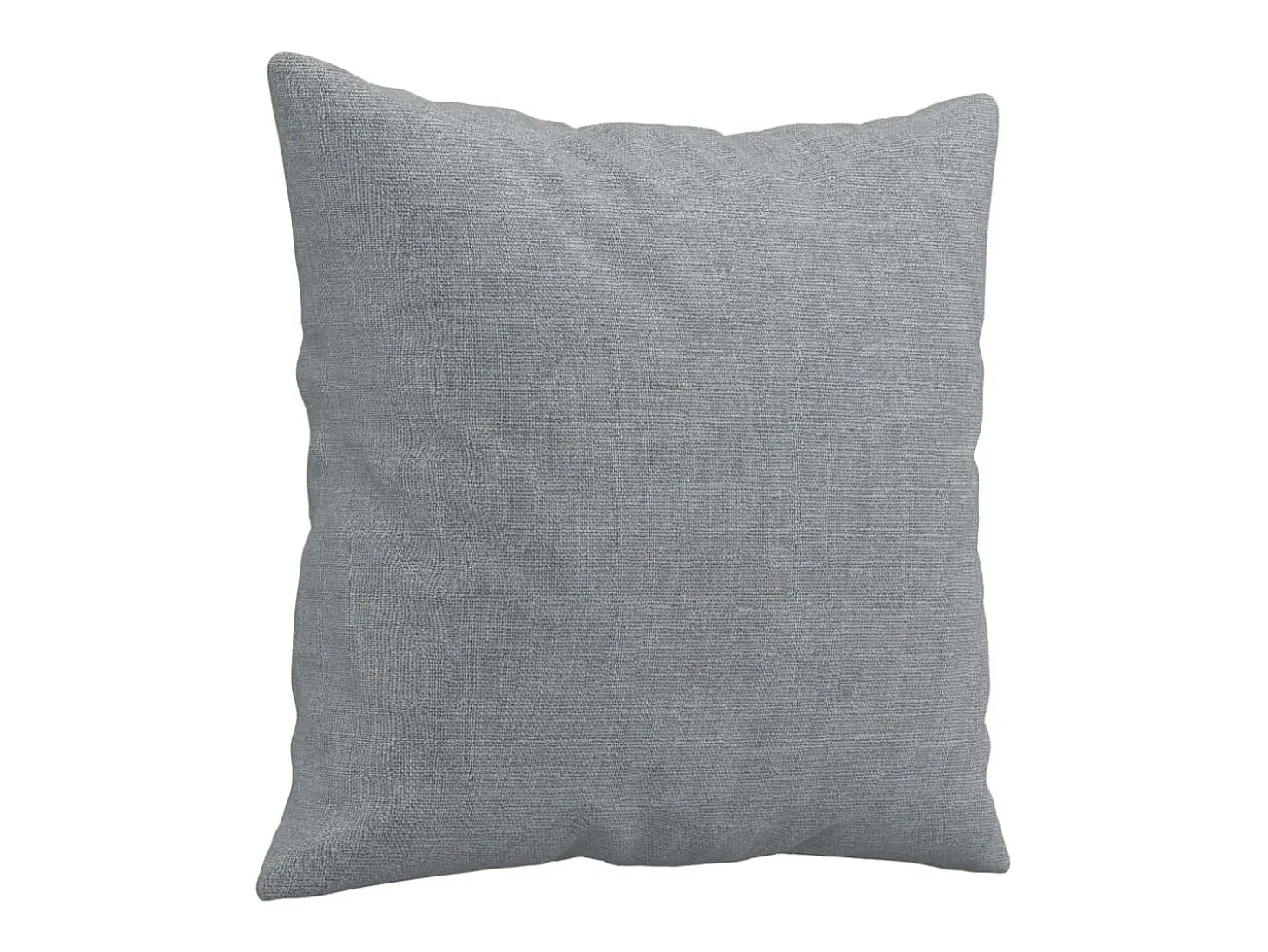 Sofá 3 lugares + almofadas decorativas 180cm tecido cinza-claro
