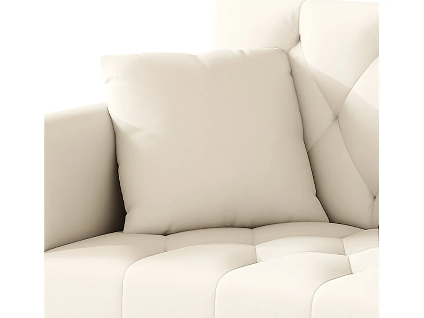 Sofá 2 lugares - com função relax - três posições de inclinação ajustáveis - porta-copos incluído - bege