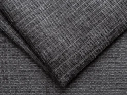 Sofá 3 lugares convert. abert. rápida tecido chenille bege ripas largas 22 cm LORETO