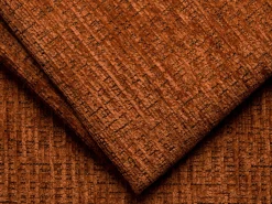 Sofá 4 lugares convertível deslizante em tecido chenille terracotta MONELIA