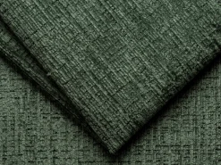 Sofá 4 lugares convertível deslizante em tecido chenille verde pinheiro MONELIA