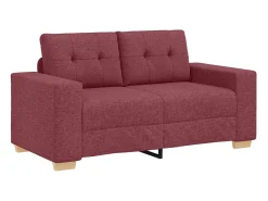 Sofá 3 pcs Vermelho Ventoso 221 x 80 x 80 cm