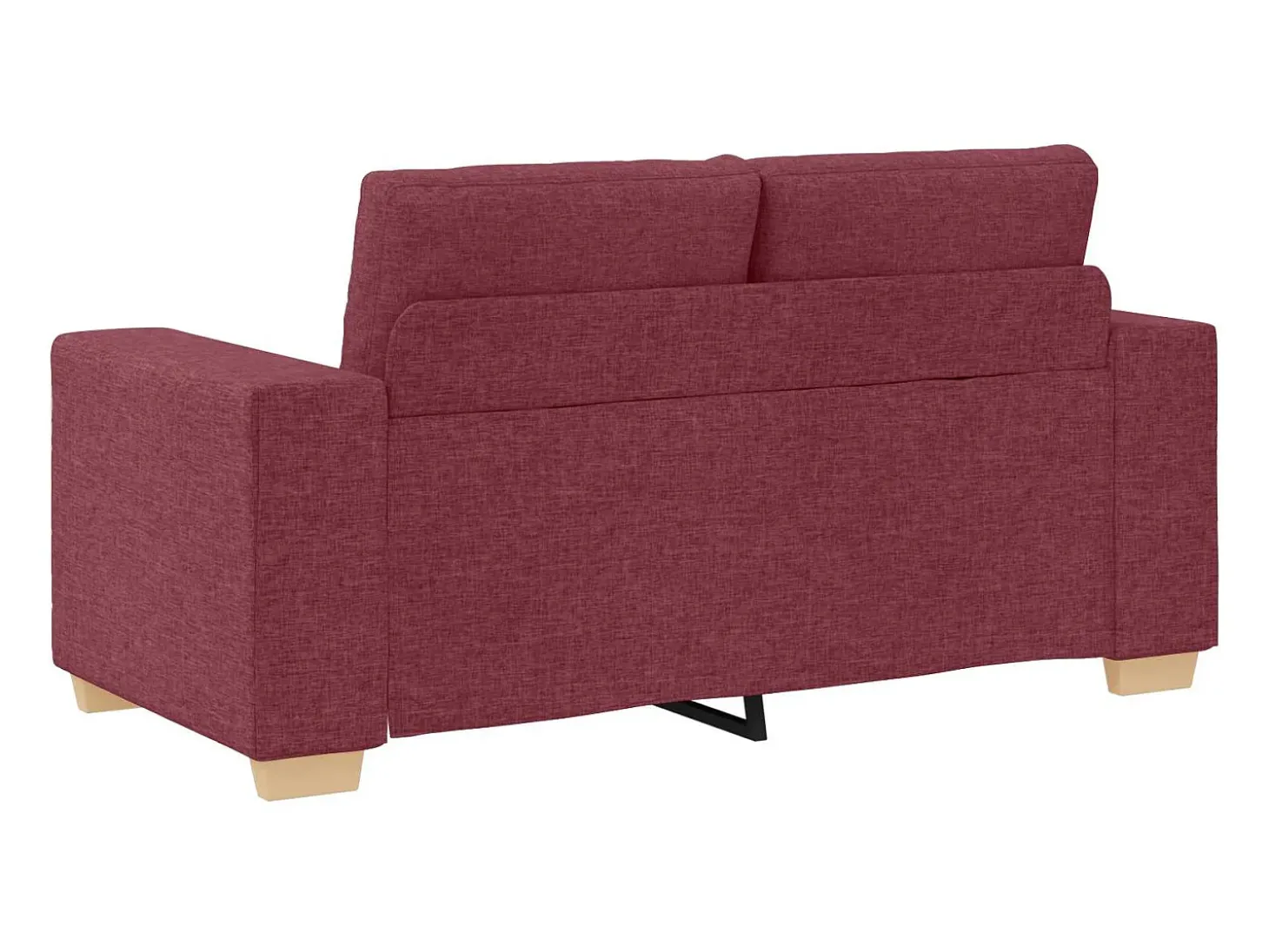 Sofá 3 pcs Vermelho Ventoso 221 x 80 x 80 cm
