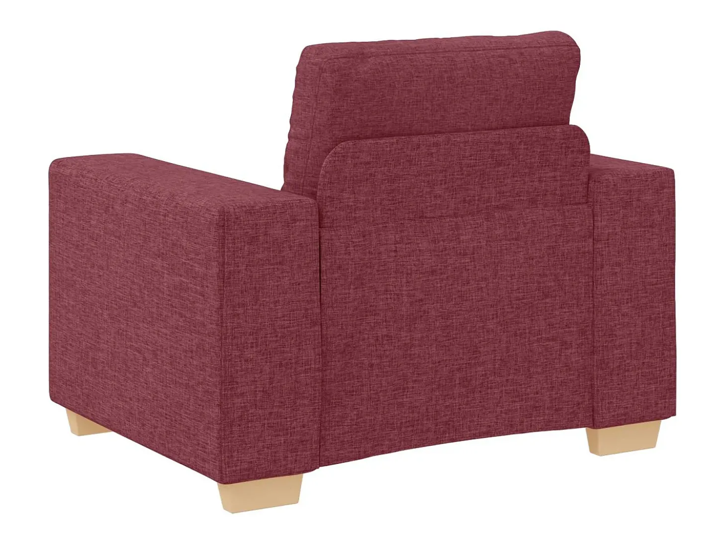 Sofá 3 pcs Vermelho Ventoso 221 x 80 x 80 cm