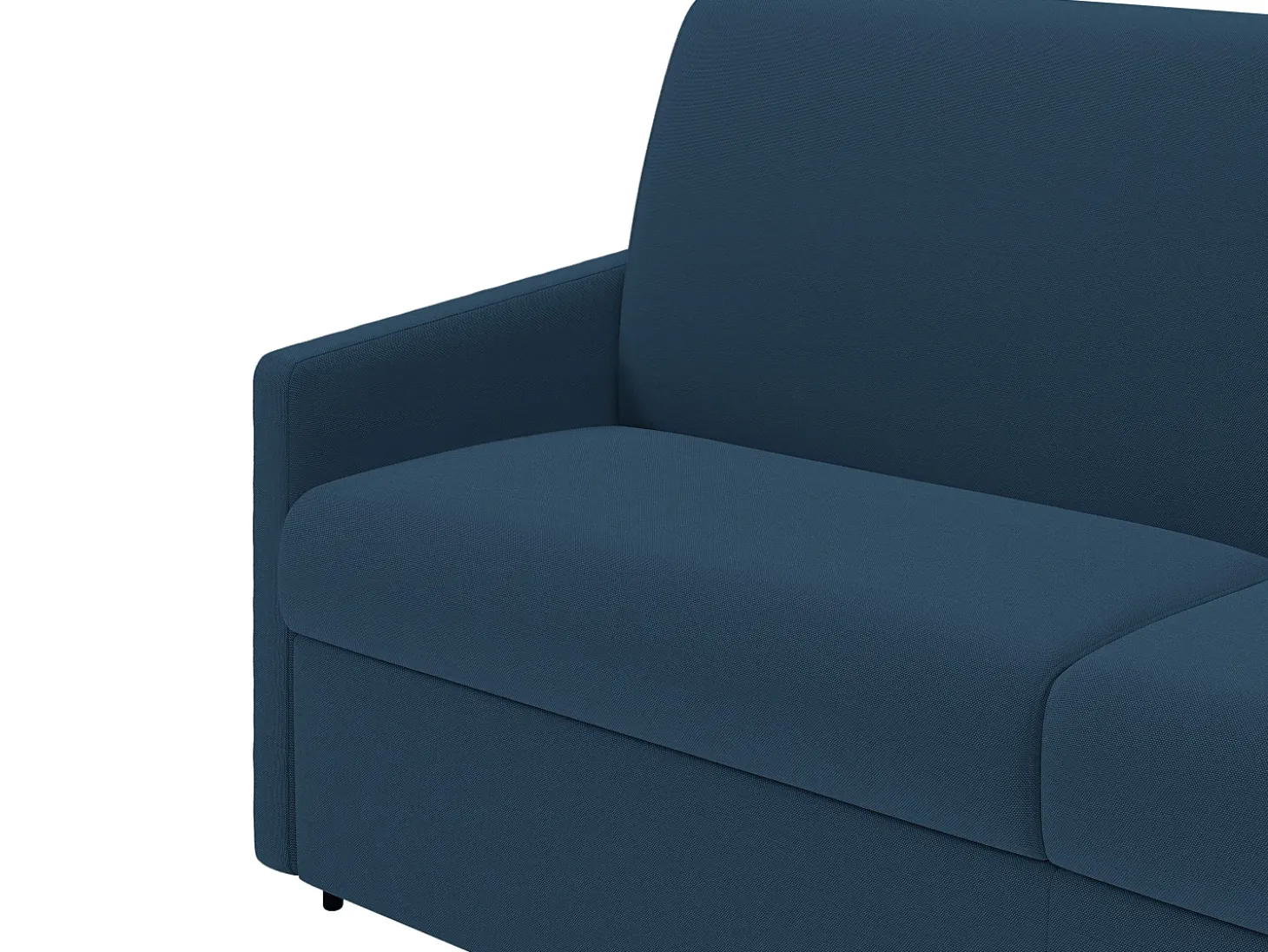 Sofá cama 4 lugares colchão de 18 cm tecido cinzento CALIFE