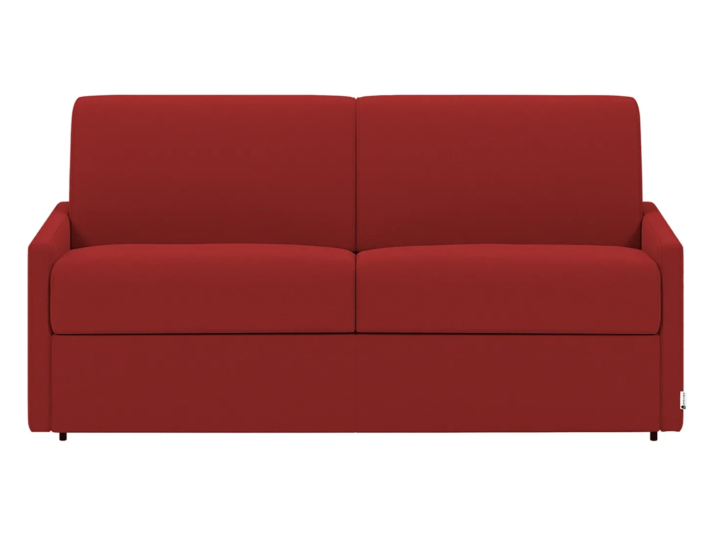 Sofá cama 4 lugares colchão de 22 cm tecido cinzento CALIFE