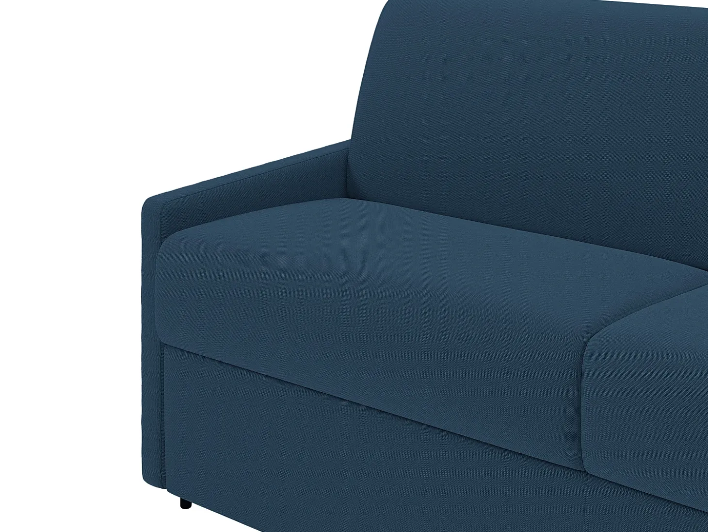 Sofá cama 3 lugares colchão de 22 cm tecido cinzento CALIFE