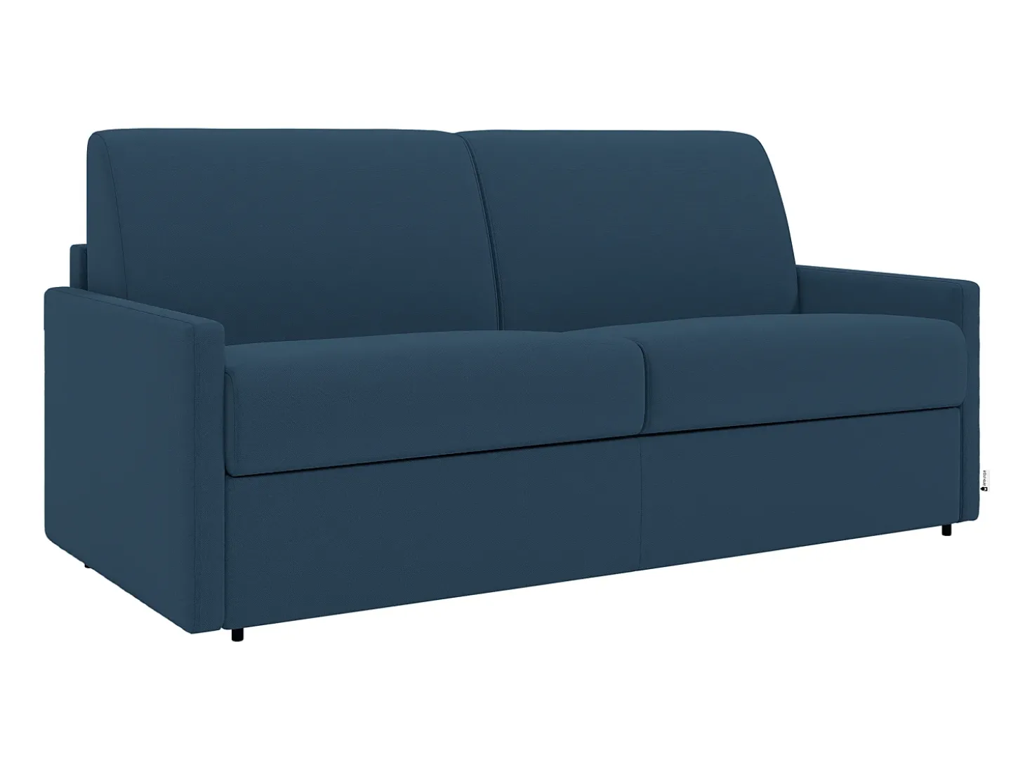Sofá cama 3 lugares colchão de 22 cm tecido cinzento CALIFE