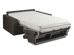 Sofá cama 3 lugares rapidamente convertível 18 cm tecido cinzento VIZIR