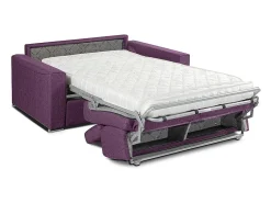 Sofá cama 3 lugares rapidamente convertível em tecido Cinza VIZIR