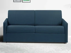 Sofá cama 3 lugares rapidamente convertível em tecido Cinza CALIFE