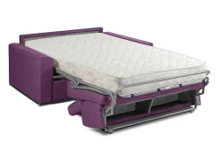 Sofá cama 3 lugares rapidamente convertível 18 cm tecido cinzento VIZIR