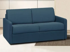 Sofá cama 2 lugares rapidamente convertível em tecido Cinza CALIFE