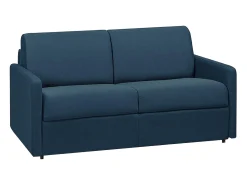 Sofá cama 2 lugares rapidamente convertível em tecido Cinza CALIFE