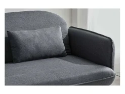 Sofá Cama Conversível Escandinavo 3 Lugares Cinza SOTCHI - Estilo Moderno e Tendência