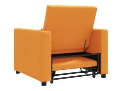 Sofá cama single Amarelo-escuro 90x165x87 cm tecido SHL521009