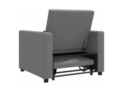 Sofá cama single Cinzento escuro 90x165x87 cm tecido SHL988782