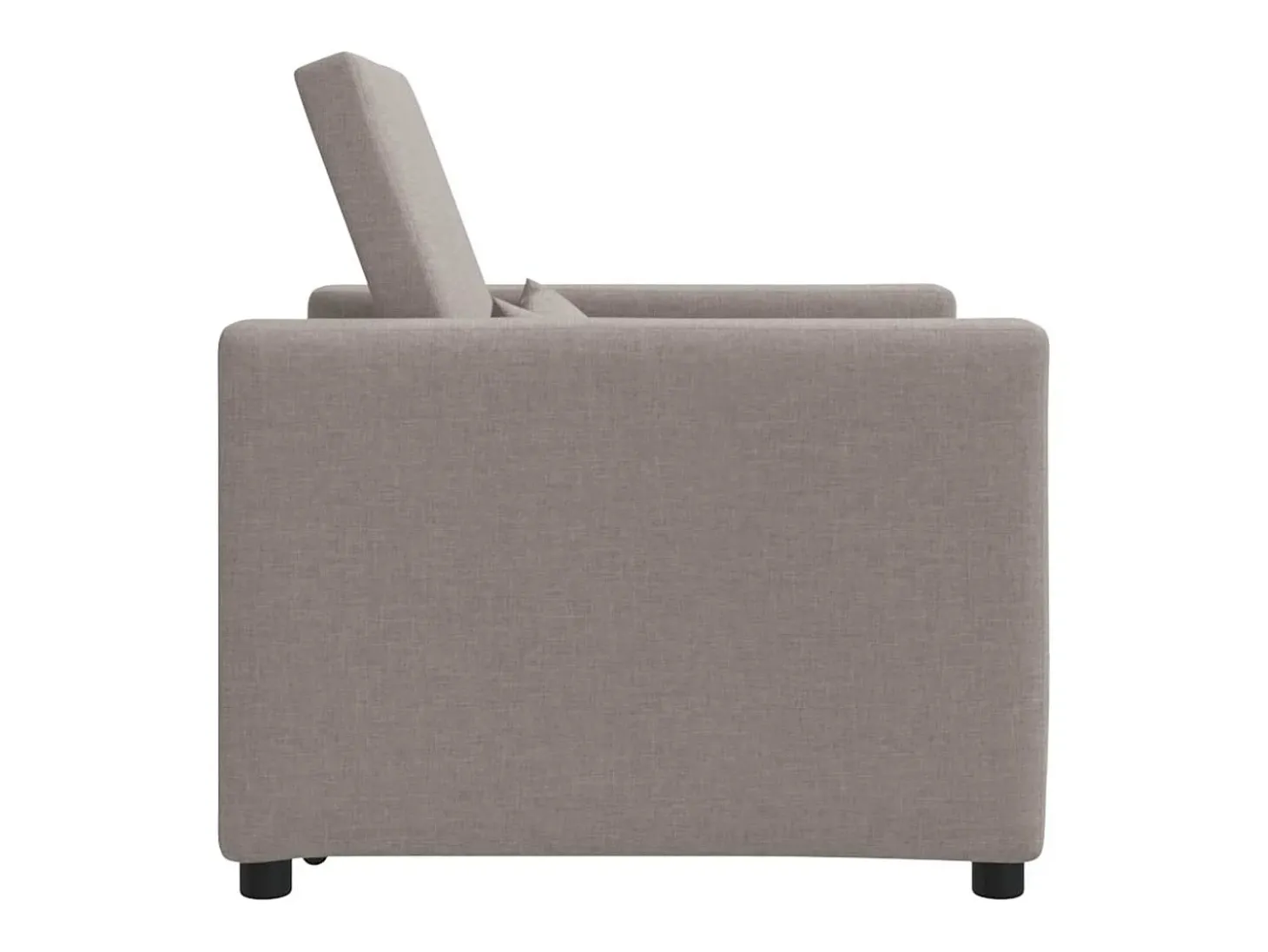 Sofá cama single Cinzento-acastanhado 90x165x87 cm tecido SHL546617