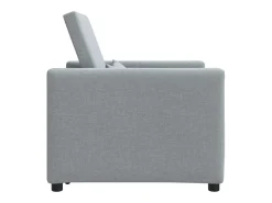 Sofá cama single Cinzento-claro 90x165x87 cm tecido SHL206923