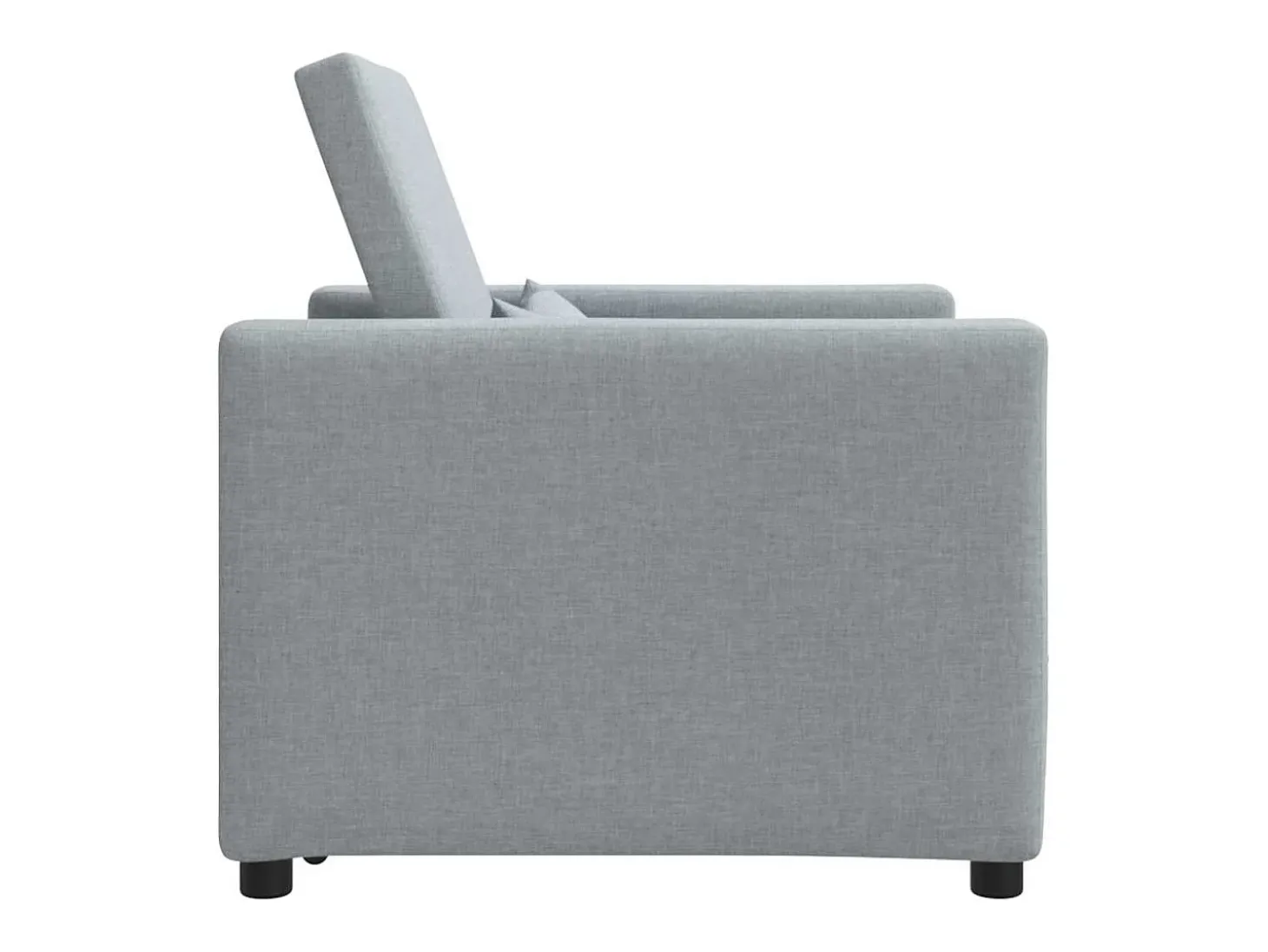 Sofá cama single Cinzento-claro 90x165x87 cm tecido SHL206923