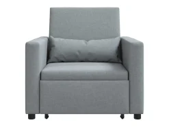 Sofá cama single Cinzento-claro 90x165x87 cm tecido SHL206923
