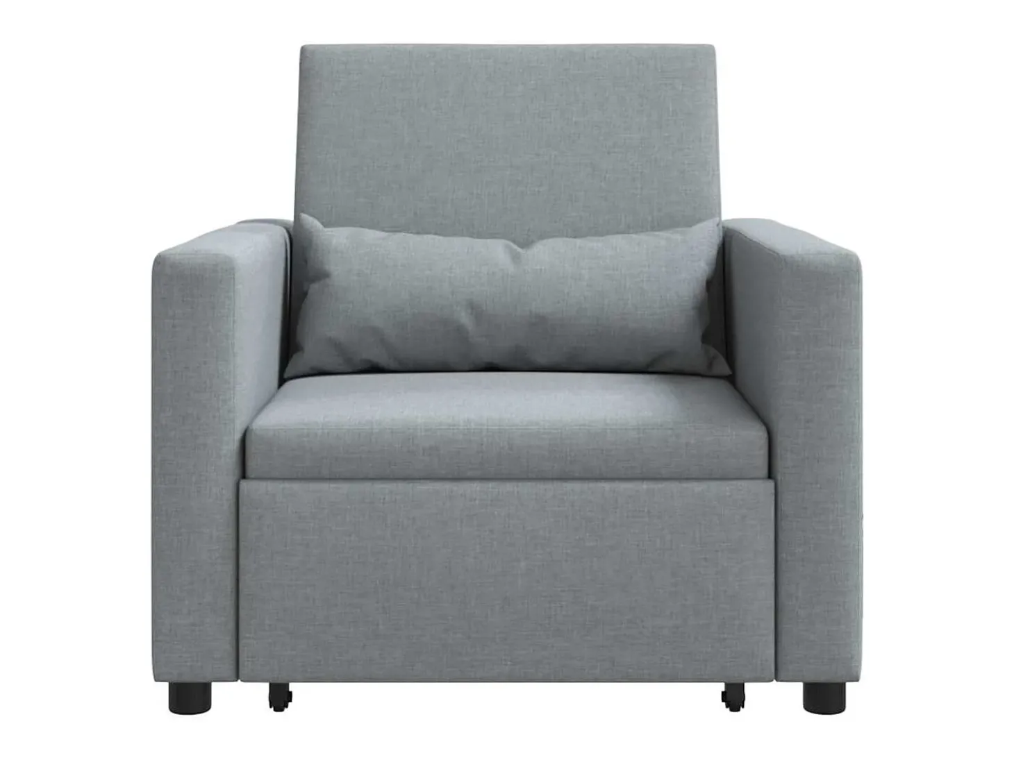 Sofá cama single Cinzento-claro 90x165x87 cm tecido SHL206923