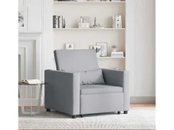 Sofá cama single Cinzento-claro 90x165x87 cm tecido SHL206923