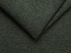 Sofá canto convert. abert. Ráp. tecido verde pinho, cama ripas largas 160cm e colchão 18cm