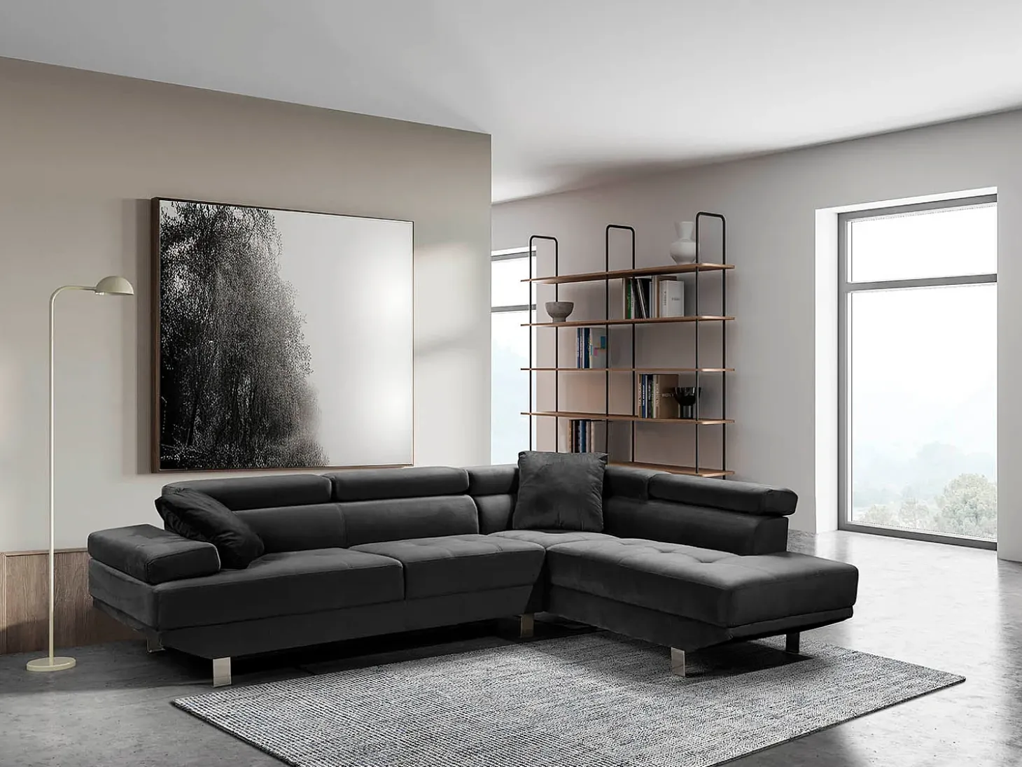 Sofá Chaise Longue de Canto Daniela 262cm