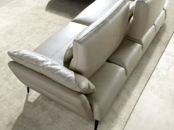 Sofá chaise longue esquerdo em pele de areia 6214 ANGEL CERDA