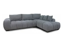 Sofá Chaise Longue Executivo G-Gold 300cm Cinza Chaise Longue Esquerdo