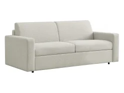 Sofá convertível "Diana" Express em tecido - Zona para dormir de 140 cm - 3 lugares - Bege