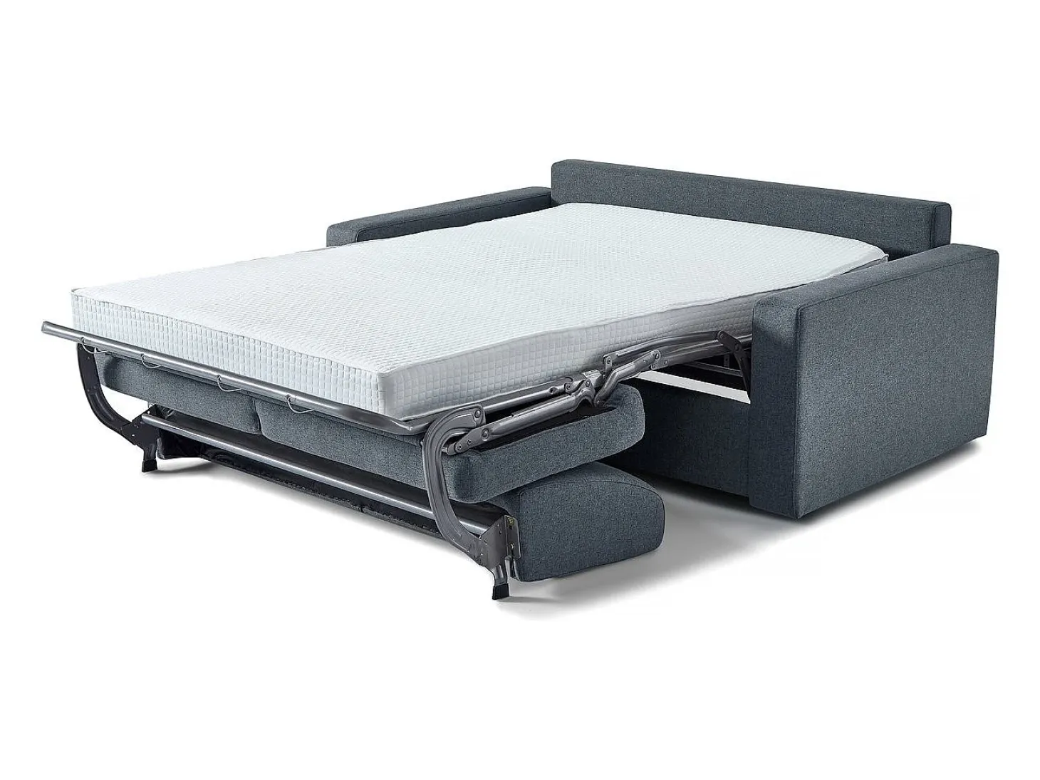 Sofá convertível em tecido "Diana" Express - cama de 120 cm - 2 lugares - Cinza