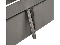 Sofá de 1 lugar - Poltrona com suporte para copos e suporte para telemóvel - veludo cinza escuro