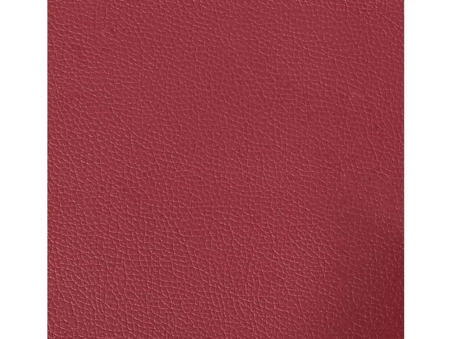 Sofá de 2 lugares 120 cm couro artificial vermelho tinto