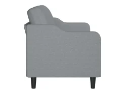 Sofá de 3 lugares 180 cm tecido cinza-claro PT665103