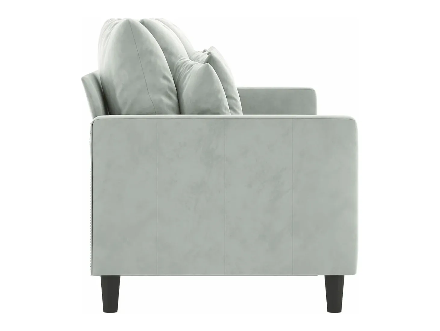 Sofá de 3 lugares 180 cm veludo cinzento-claro PT312384