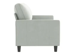 Sofá de 3 lugares 180 cm veludo cinzento-claro PT404166